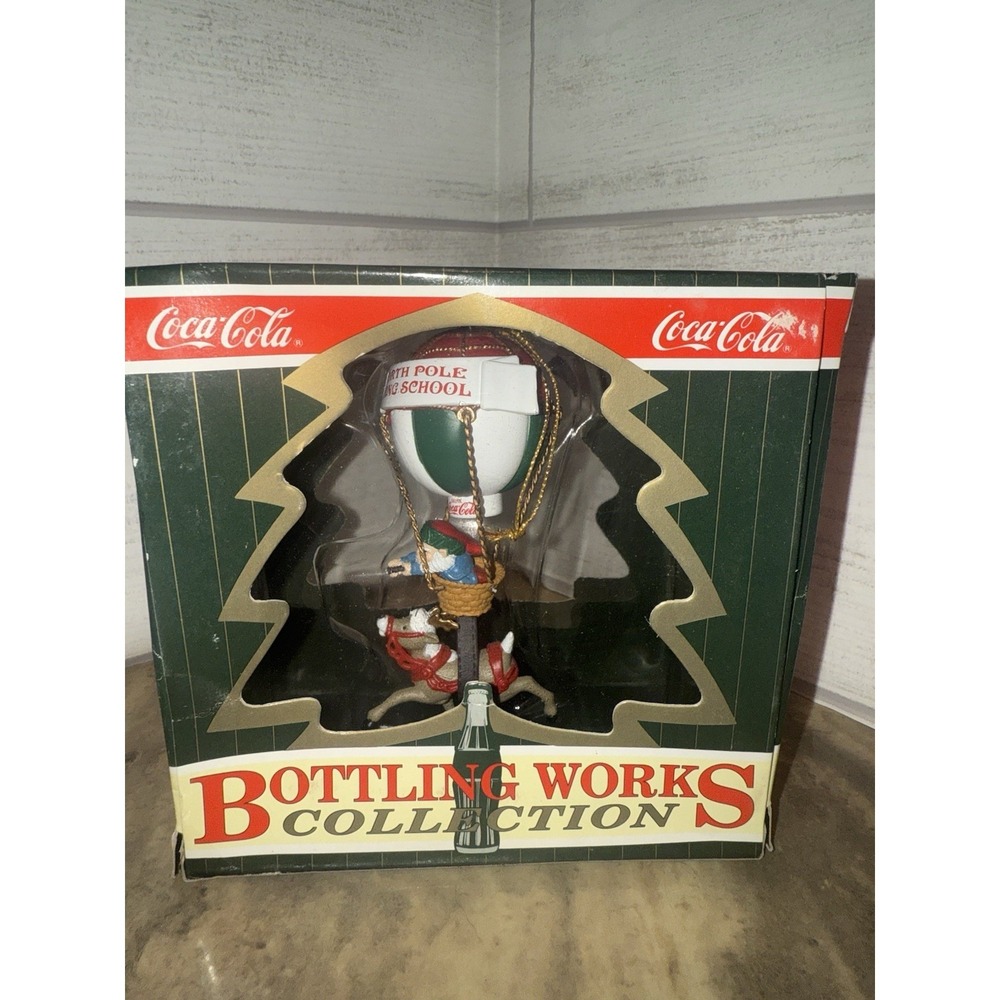 1995 Coca Cola Bottling‎ Works Collection North Pole Flying School Ornament